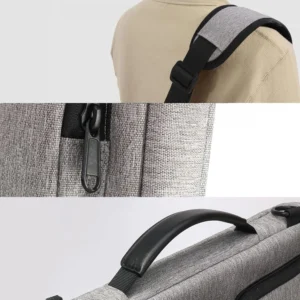 Krepšys nešiojamam kompiuteriui 15-16 Tech-Protect Defender Bag - pilkos spalvos - Image 7