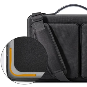 Krepšys nešiojamam kompiuteriui 15-16 Tech-Protect Defender Bag - juodos spalvos - Image 4