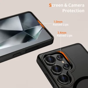 Tech-Protect MagMat MagSafe Samsung Galaxy S25 Ultra - dėklas telefonui juodos spalvos - Image 3