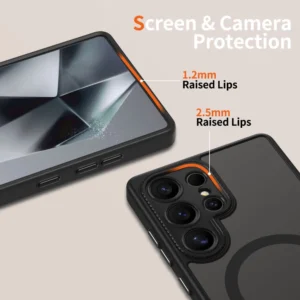 Tech-Protect MagCam MagSafe Samsung Galaxy S25 Ultra - dėklas telefonui juodos spalvos - Image 4