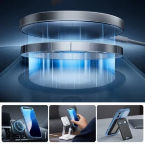 ESR Classic Pro Set Halolock MagSafe Apple iPhone 16 - dėklas telefonui mėlynos spalvose - Image 3