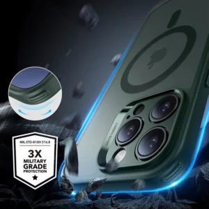 ESR Classic Pro Set Halolock MagSafe Apple iPhone 16 Pro - dėklas telefonui žalios spalvos - Image 4