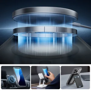 ESR Classic Pro Set Halolock MagSafe Apple iPhone 16 Pro Max - dėklas telefonui pilkos spalvos - Image 3