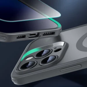 ESR Classic Pro Set Halolock MagSafe Apple iPhone 16 Pro Max - dėklas telefonui pilkos spalvos - Image 5