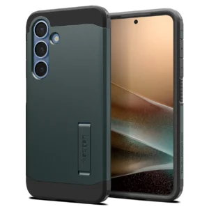 Spigen Tough Armor MagSafe Samsung Galaxy S25 Plus - dėklas telefonui žalios spalvos