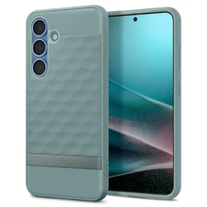 Caseology Parallax Mag MagSafe Samsung Galaxy S25 Plus - dėklas telefonui žalios spalvos