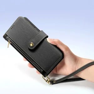 Dux Ducis Lawa Leather Samsung Galaxy S25 Plus with Detachable Magnetic Wallet - dėklas telefonui juodos spalvos - Image 5