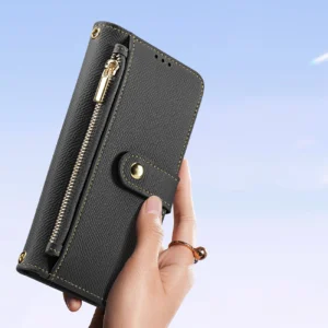 Dux Ducis Lawa Leather Samsung Galaxy S25 Plus with Detachable Magnetic Wallet - dėklas telefonui juodos spalvos - Image 7