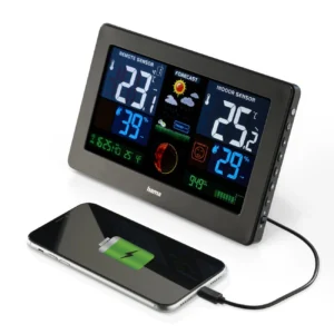 Hama Premium Weather Station with USB - juodos spalvos - Image 4