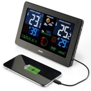 Hama Premium Weather Station with USB - juodos spalvos - Image 6