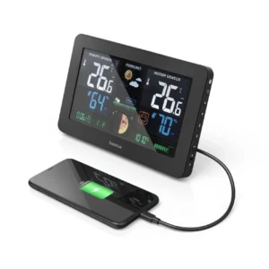 Hama Premium Weather Station with USB - juodos spalvos - Image 8