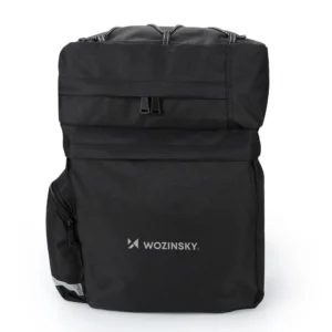Wozinsky spacious bike bag 60 l for the trunk (rain cover included) juodos spalvos (WBB13BK) - Image 7