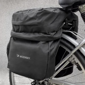 Wozinsky spacious bike bag 60 l for the trunk (rain cover included) juodos spalvos (WBB13BK) - Image 3