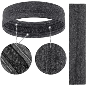 Elastic fabric headband for running fitness orange - Image 3