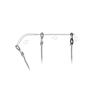 Chain for glasses beads pendant green - Image 2