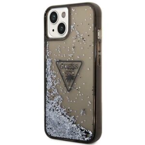 Guess GUHCP14SLFCTPK Apple iPhone 14 / 15 / 13 6.1" juodos spalvos hardcase Liquid Glitter Palm Collection - Image 2