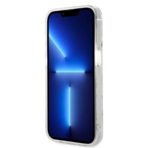 Rinkinys Guess GUBPP14LHMEACSH Case+  Charger Apple iPhone 14 Pro 6,1" baltos spalvos hard case Marble MagSafe - Image 5