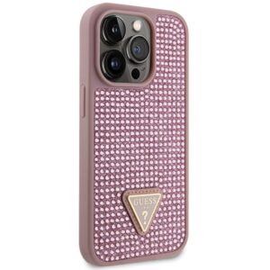 Guess GUHCP14LHDGTPP Apple iPhone 14 Pro 6.1" rožinės spalvos hardcase Rhinestone Triangle - Image 4