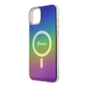 Guess GUHMP15SHITSK Apple iPhone 15 / 14 / 13  6.1" dėklas telefonui įvairiaspalvis hardcase IML Iridescent MagSafe - Image 6
