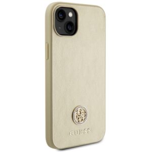Guess GUHCP15MPS4DGPD Apple iPhone 15 Plus / 14 Plus 6.7" aukso spalvos hardcase Strass Metal Logo - Image 4