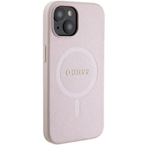Guess GUHMP15MPSAHMCP Apple iPhone 15 Plus / 14 Plus 6.7" rožinės spalvos/pink hardcase Saffiano MagSafe - Image 4