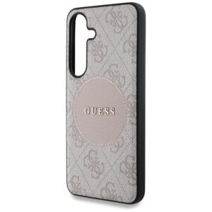 Guess 4G Round Patch Classic Logo MagSafe Samsung Galaxy S25 Plus dėklas telefonui rožinės spalvos - Image 6