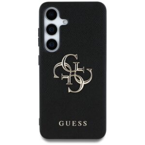 Guess Grained Big 4G Logo Small Classic Logo Samsung Galaxy S25 Plus dėklas telefonui juodos spalvos - Image 3