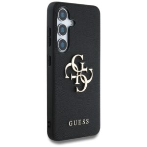 Guess Grained Big 4G Logo Small Classic Logo Samsung Galaxy S25 Plus dėklas telefonui juodos spalvos - Image 4