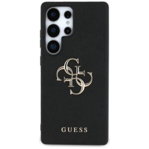 Guess Grained Big 4G Logo Small Classic Logo Samsung Galaxy S25 Ultra dėklas telefonui juodos spalvos - Image 3