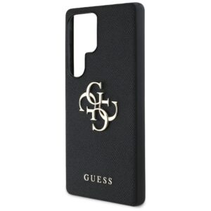 Guess Grained Big 4G Logo Small Classic Logo Samsung Galaxy S25 Ultra dėklas telefonui juodos spalvos - Image 6