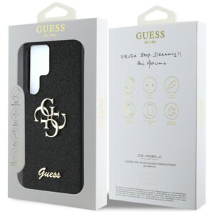 Guess Fixed Glitter Big 4G Metal Logo Samsung Galaxy S25 Ultra dėklas telefonui juodos spalvos - Image 8