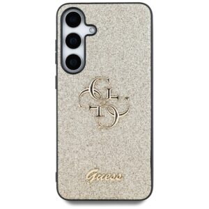 Guess Fixed Glitter Big 4G Metal Logo Samsung Galaxy S25 Plus dėklas telefonui auksos spalvos - Image 3