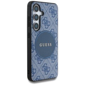Guess 4G Round Patch Classic Logo MagSafe Samsung Galaxy S25 Plus dėklas telefonui mėlynos spalvos - Image 4