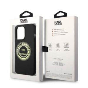Karl Lagerfeld KLHCP14LSRSGRCK Apple iPhone 14 Pro 6,1" hardcase juodos spalvos Silicone RSG - Image 8