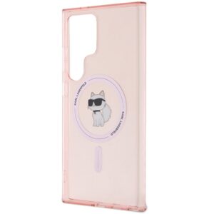 Karl Lagerfeld KLHMS24LHFCCNOP S24 Ultra S928 dėklas telefonui rožinės spalvos hardcase IML Choupette MagSafe - Image 6