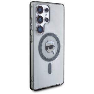 Karl Lagerfeld Button Karl Head Printed Logo MagSafe Samsung Galaxy S25 Ultra dėklas telefonui juodos spalvos - Image 4