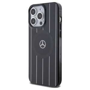 Mercedes MEHMP15X23HRSK Apple iPhone 15 Pro  Max 6.7" dėklas telefonui juodos spalvos hardcase Double Layer Crossed Lines MagSafe - Image 2
