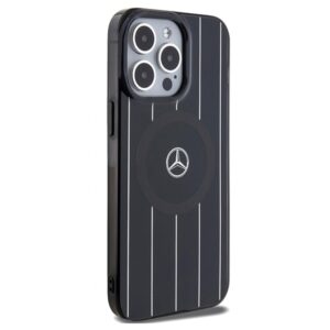 Mercedes MEHMP15X23HRSK Apple iPhone 15 Pro  Max 6.7" dėklas telefonui juodos spalvos hardcase Double Layer Crossed Lines MagSafe - Image 4
