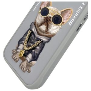 Nimmy Apple iPhone 16 6.1" dėklas telefonui pilkos spalvos Glasses Cool Dog - Image 7