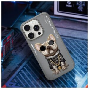Nimmy Apple iPhone 16 Pro Max 6.9" dėklas telefonui pilkos spalvos Glasses Cool Dog - Image 8