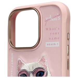 Nimmy Apple iPhone 16 Pro Max 6.9" dėklas telefonui rožinės spalvos Cool&Cute 2.0 Cat - Image 3