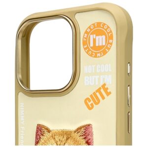 Nimmy Apple iPhone 16 Pro Max 6.9" dėklas telefonui haki spalvos Cool&Cute 2.0 Cat - Image 3