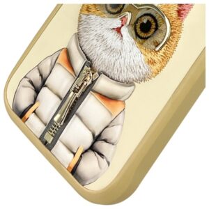 Nimmy Apple iPhone 16 Pro Max 6.9" dėklas telefonui haki spalvos Cool&Cute 2.0 Cat - Image 4