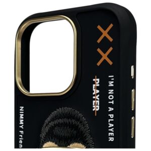 Nimmy Apple iPhone 16 Pro 6.3" dėklas telefonui juodos spalvos Cool&Cute 2.0 Monkey - Image 3
