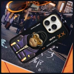 Nimmy Apple iPhone 16 Pro 6.3" dėklas telefonui juodos spalvos Cool&Cute 2.0 Monkey - Image 8