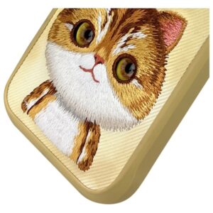 Nimmy Apple iPhone 16 Pro 6.3" dėklas telefonui haki spalvos Big Eyed Pet 2.0 Cat - Image 4