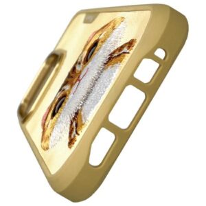 Nimmy Apple iPhone 16 Pro 6.3" dėklas telefonui haki spalvos Big Eyed Pet 2.0 Cat - Image 6