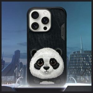 Nimmy Apple iPhone 16 Pro 6.3" dėklas telefonui juodos spalvos Big Eyed Pet 2.0 Panda - Image 8
