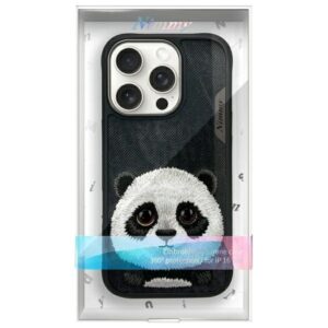 Nimmy Apple iPhone 16 Pro 6.3" dėklas telefonui juodos spalvos Big Eyed Pet 2.0 Panda - Image 9