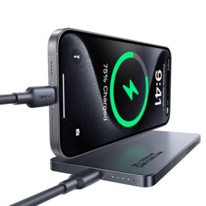 USAMS Powerbank indukcinis 5000mAh 20W PD Fast Charge baltos spalvos CY Series 5KCD23103 US-CD231 - Image 3